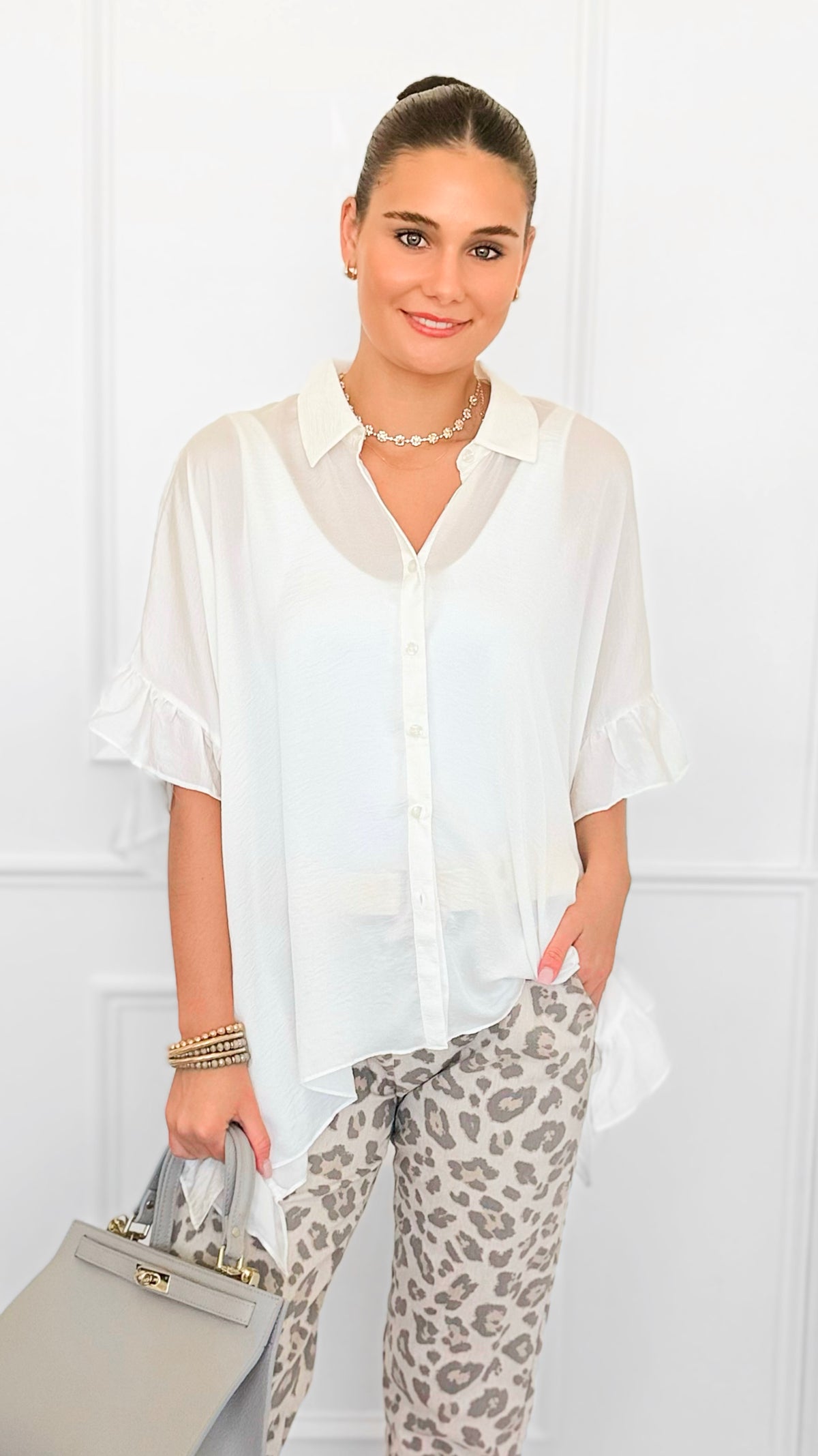 Relaxed Charm Hi-Lo Top-100 Sleeveless Tops-mystree-Coastal Bloom Boutique, find the trendiest versions of the popular styles and looks Located in Indialantic, FL