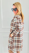 Aspen Drive Plaid Suede Blazer-160 Jackets-Must Have-Coastal Bloom Boutique, find the trendiest versions of the popular styles and looks Located in Indialantic, FL