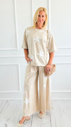 Starlit Comfort Relaxed Set-210 Loungewear/Sets-Blue Velvet-Coastal Bloom Boutique, find the trendiest versions of the popular styles and looks Located in Indialantic, FL