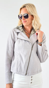 Effortless Edge Zip Jacket-160 Jackets-Rousseau-Coastal Bloom Boutique, find the trendiest versions of the popular styles and looks Located in Indialantic, FL