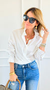 Sophia Ruffled Italian Shirt-110 Long Sleeve Tops-TATTOO Z-Coastal Bloom Boutique, find the trendiest versions of the popular styles and looks Located in Indialantic, FL