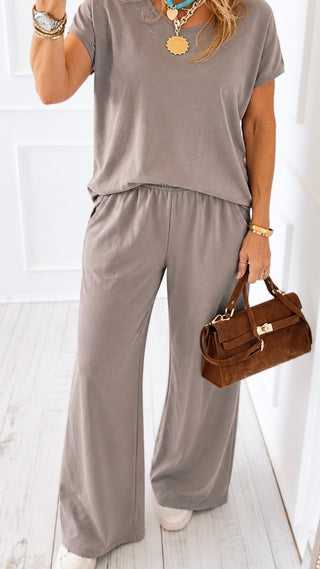 Everyday Comfort Italian Pant- Taupe