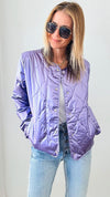 Metallic Fashion Nova Jacket - Lavender-Pretty follies tcec-Coastal Bloom Boutique, find the trendiest versions of the popular styles and looks Located in Indialantic, FL