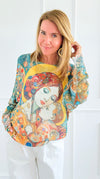 Portrait Of Love Italian St Tropez-140 Sweaters-Italianissimo-Coastal Bloom Boutique, find the trendiest versions of the popular styles and looks Located in Indialantic, FL