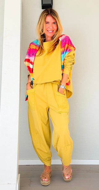 La Spezia Italian Barrel Cotton Set - Mustard