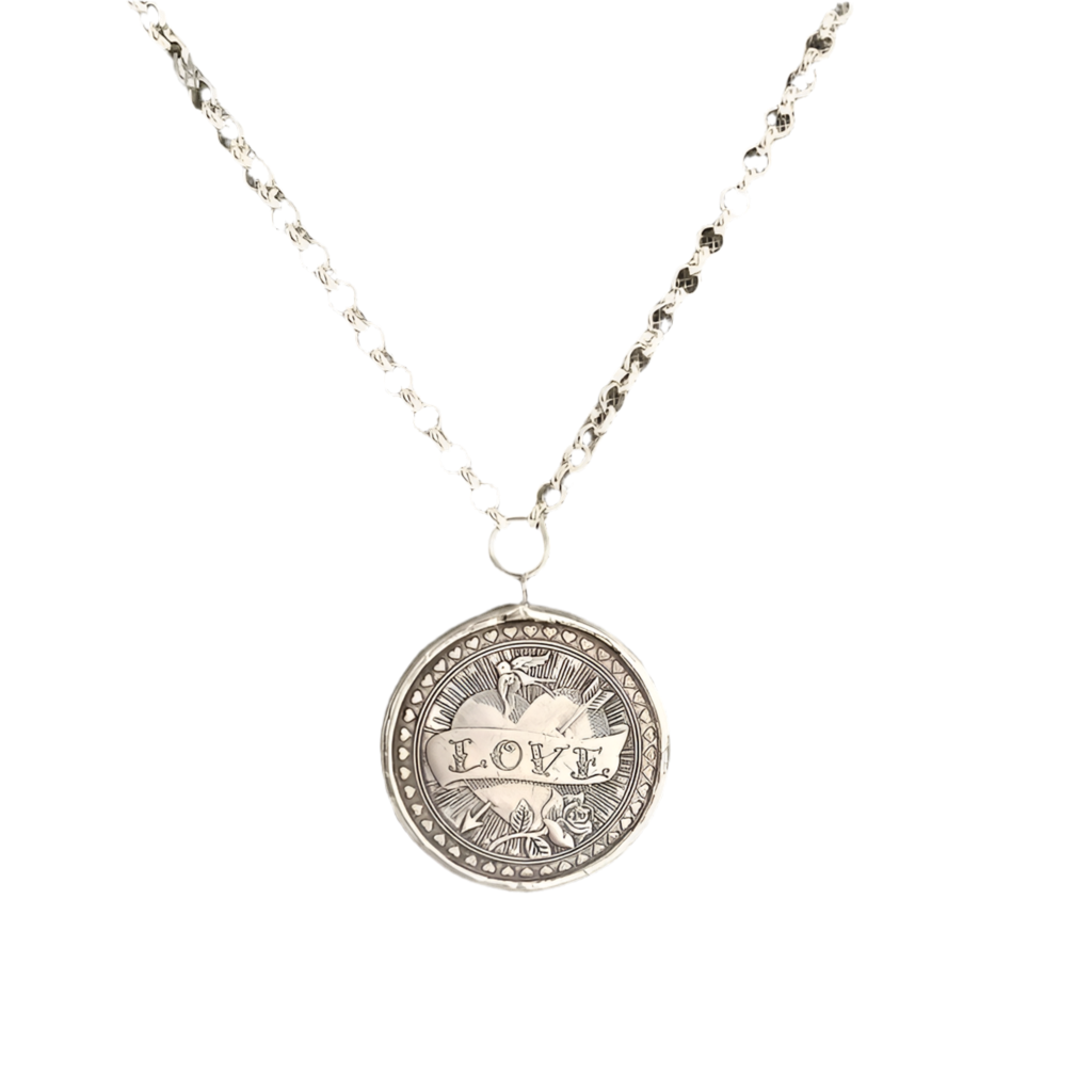 Wings of Love Pendant Necklace-230 Jewelry-Chasing Bandits-Coastal Bloom Boutique, find the trendiest versions of the popular styles and looks Located in Indialantic, FL