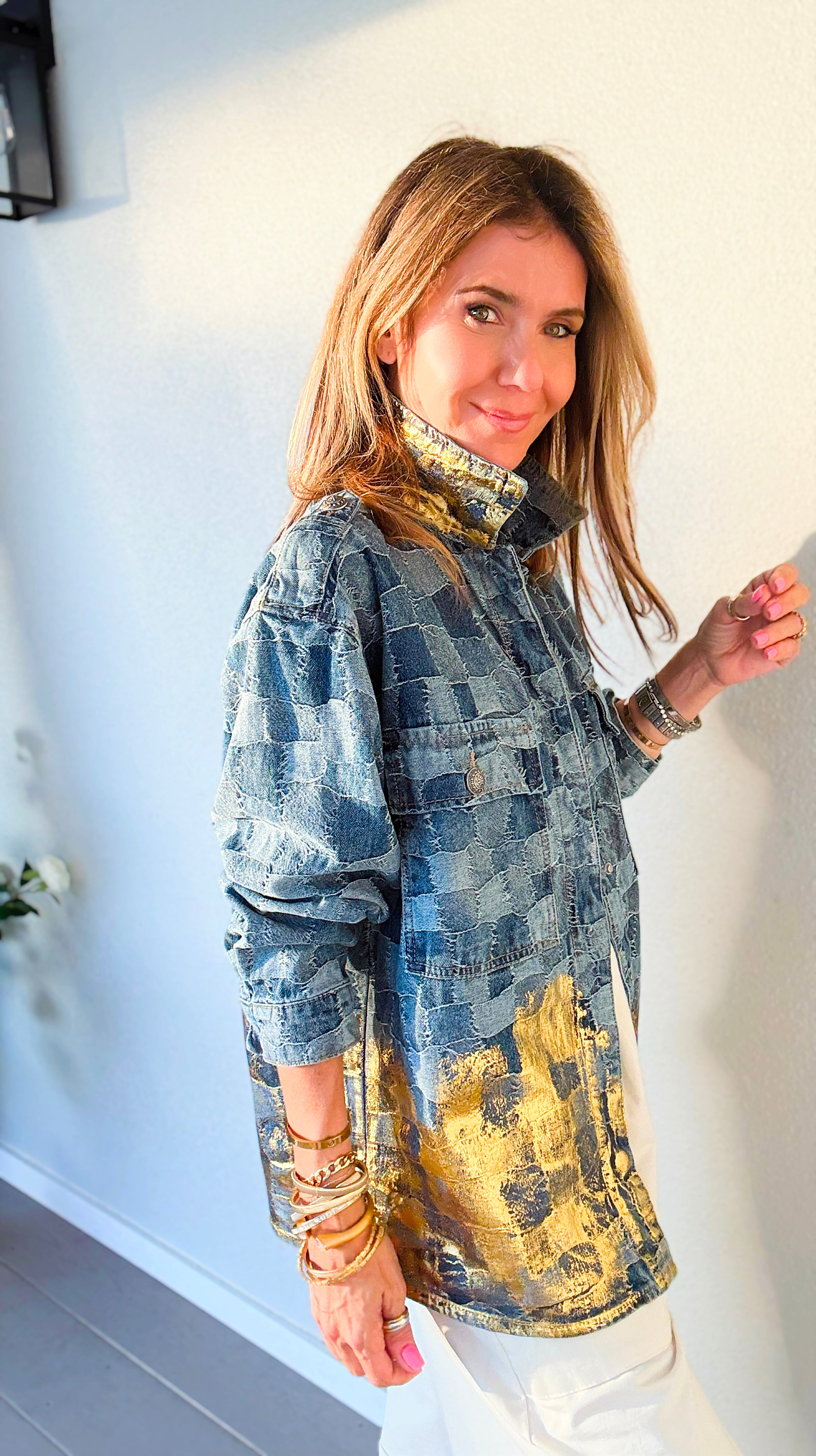 CB Custom - Gold Rush Denim Jacket