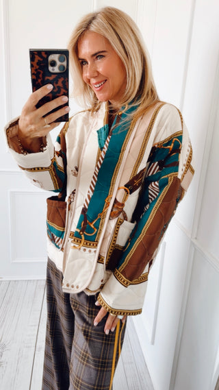 Saddle Society Quilted Italian Jacket