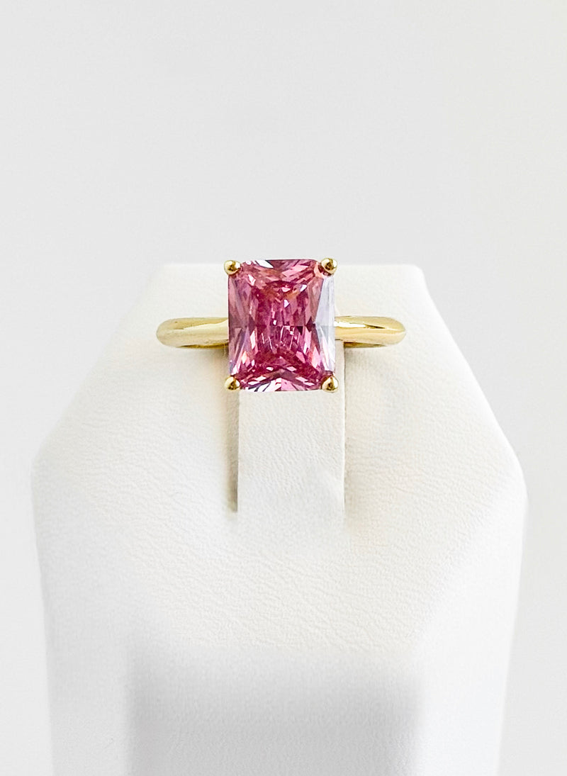 Sterling Silver Emerald Cup Light Pink-230 Jewelry-NYC-Coastal Bloom Boutique, find the trendiest versions of the popular styles and looks Located in Indialantic, FL