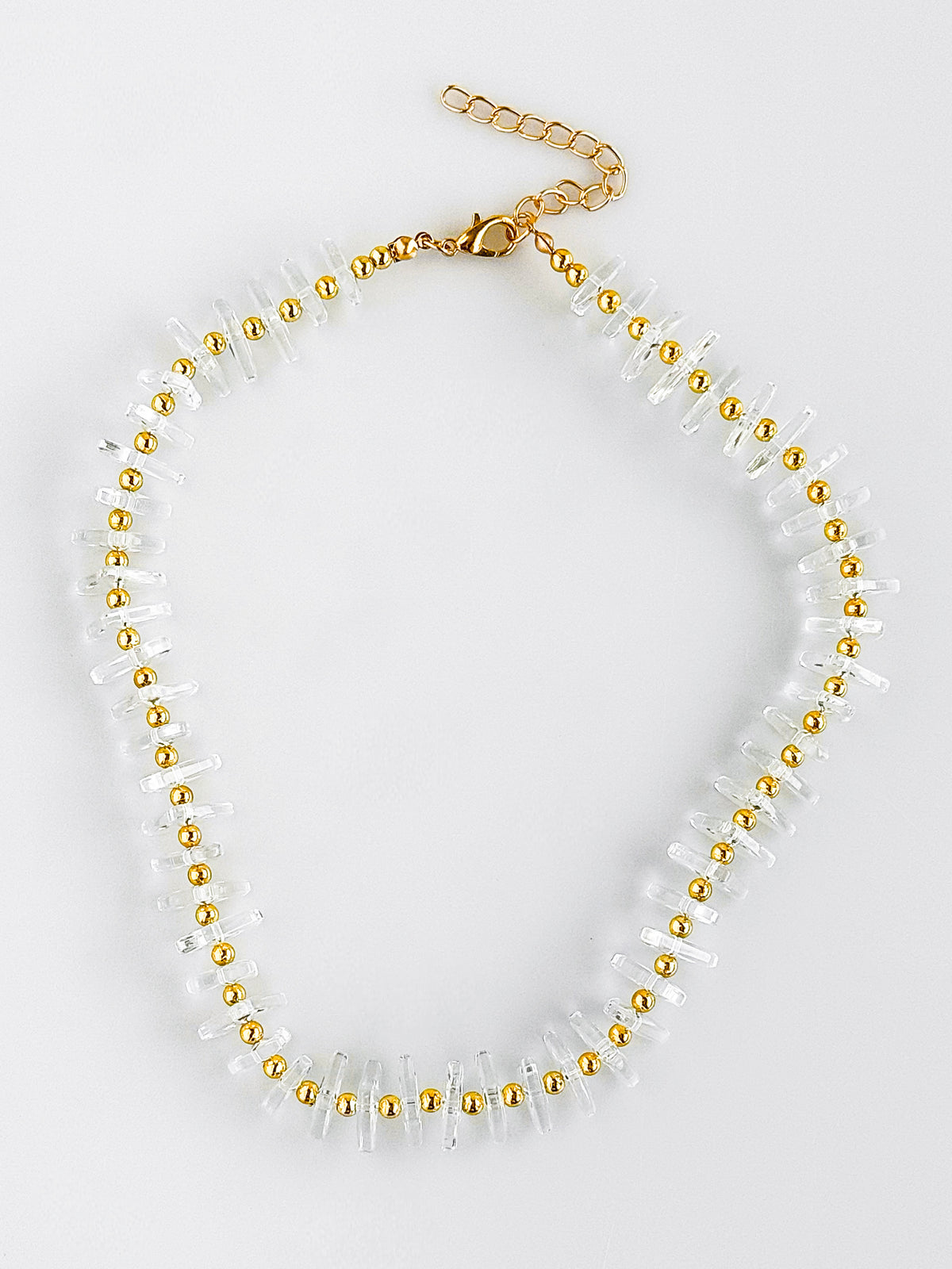 Statement Sparkle Lucite Necklace-230 Jewelry-TREASURE JEWELS-Coastal Bloom Boutique, find the trendiest versions of the popular styles and looks Located in Indialantic, FL