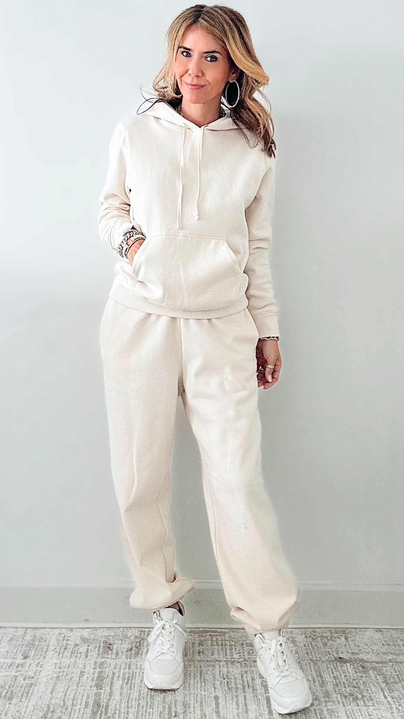 Airplane Mode Set - Cream-210 Loungewear/Sets-HYFVE-Coastal Bloom Boutique, find the trendiest versions of the popular styles and looks Located in Indialantic, FL
