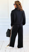 Retro Track Stripe Pant Set-210 Loungewear/Sets-JODIFL-Coastal Bloom Boutique, find the trendiest versions of the popular styles and looks Located in Indialantic, FL