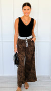 Midnight Safari Drawstring Pants-170 Bottoms-ODDI-Coastal Bloom Boutique, find the trendiest versions of the popular styles and looks Located in Indialantic, FL