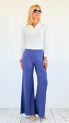 Shoreline Wide Leg Knit Pants-170 Bottoms-Zenana-Coastal Bloom Boutique, find the trendiest versions of the popular styles and looks Located in Indialantic, FL