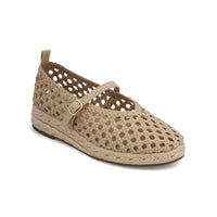 Raffia Woven Mary Jane Flats