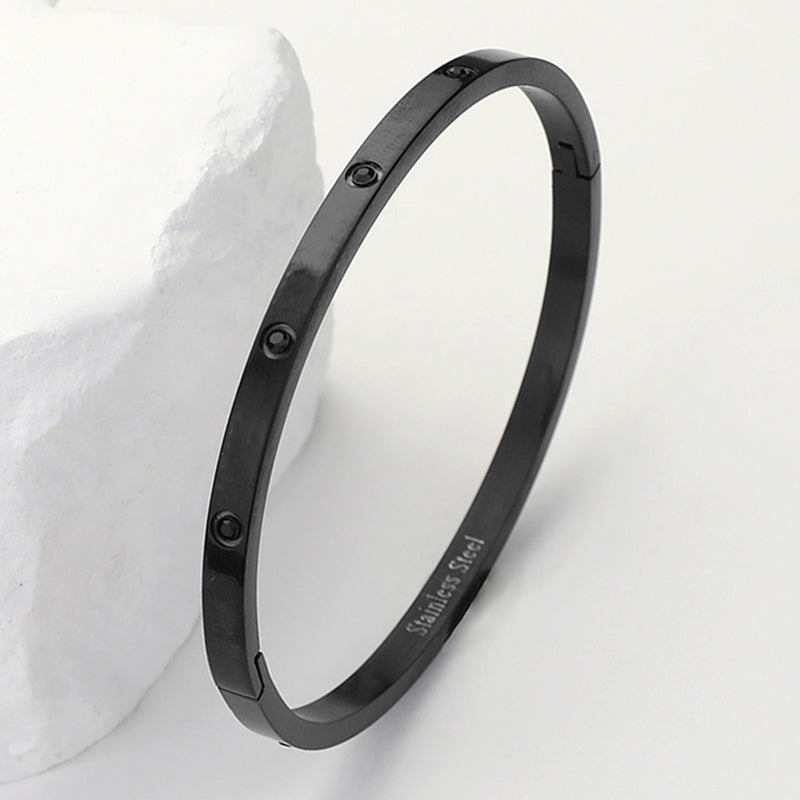 The Midnight Lock Bracelet-230 Jewelry-NYW-Coastal Bloom Boutique, find the trendiest versions of the popular styles and looks Located in Indialantic, FL