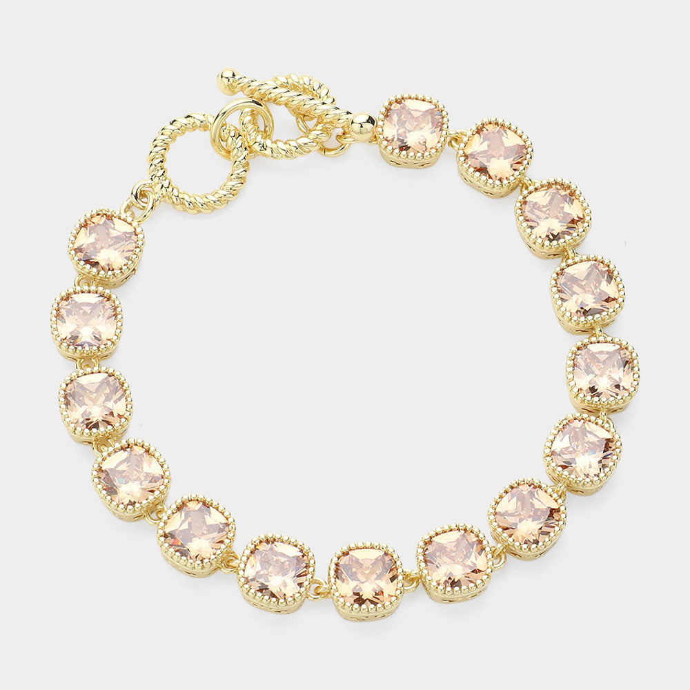 They Will Ask Toggle Bracelet - Champagne-230 Jewelry-NYW-Coastal Bloom Boutique, find the trendiest versions of the popular styles and looks Located in Indialantic, FL