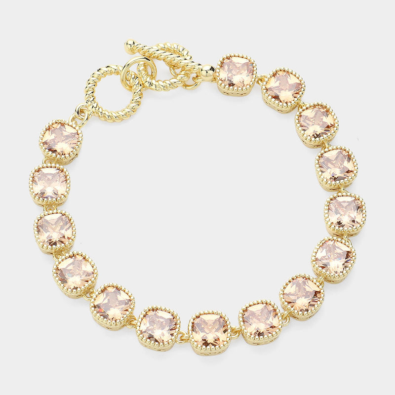 They Will Ask Toggle Bracelet - Champagne-230 Jewelry-NYW-Coastal Bloom Boutique, find the trendiest versions of the popular styles and looks Located in Indialantic, FL