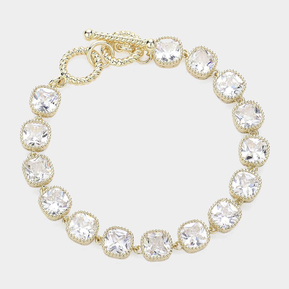 They Will Ask Toggle Bracelet - Clear-230 Jewelry-NYW-Coastal Bloom Boutique, find the trendiest versions of the popular styles and looks Located in Indialantic, FL