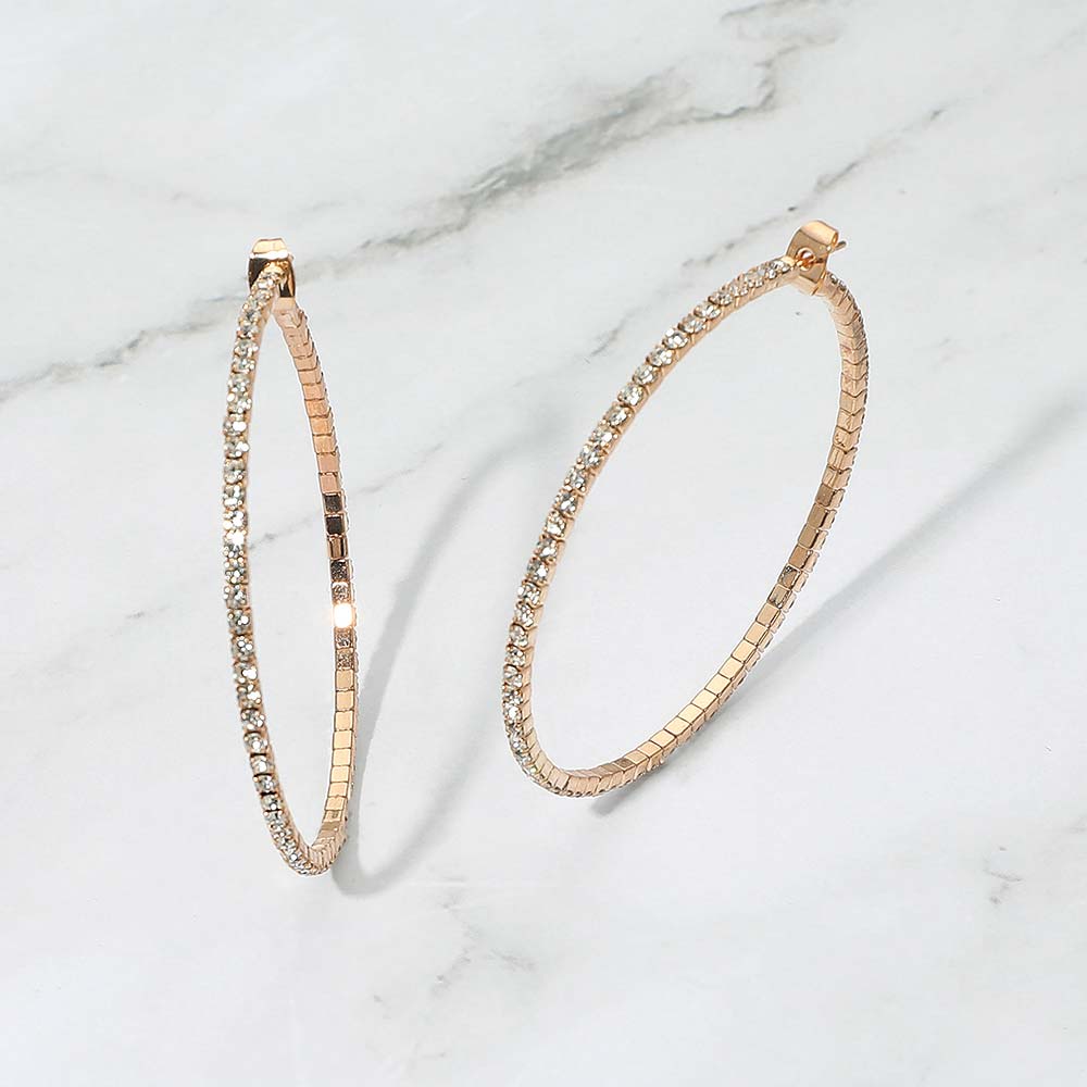 Twilight Spark Hoop Earrings-230 Jewelry-NYW-Coastal Bloom Boutique, find the trendiest versions of the popular styles and looks Located in Indialantic, FL