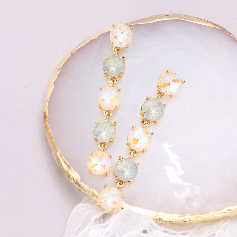 Radiant Spark Drop Earrings - White-230 Jewelry-NYW-Coastal Bloom Boutique, find the trendiest versions of the popular styles and looks Located in Indialantic, FL