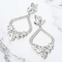 Celestial Crown Drop Earrings - Clear-230 Jewelry-NYW-Coastal Bloom Boutique, find the trendiest versions of the popular styles and looks Located in Indialantic, FL