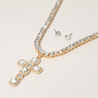 Twilight Devotion Cross Set - Clear/Gold