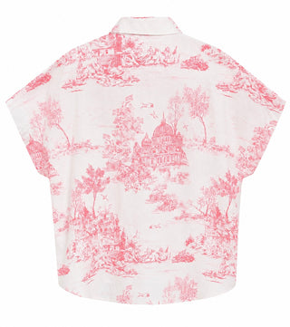 Parisian Toile Print Blouse