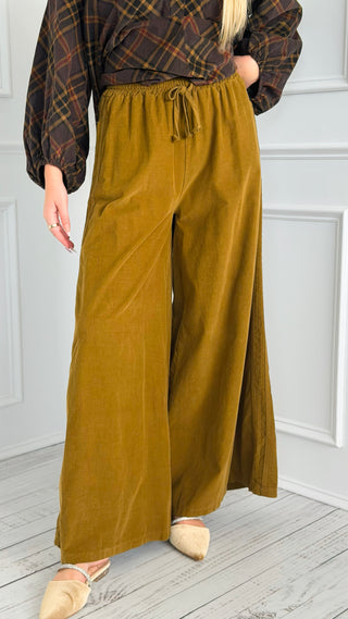 Autumn Ease Corduroy Italian Pant- Mustard