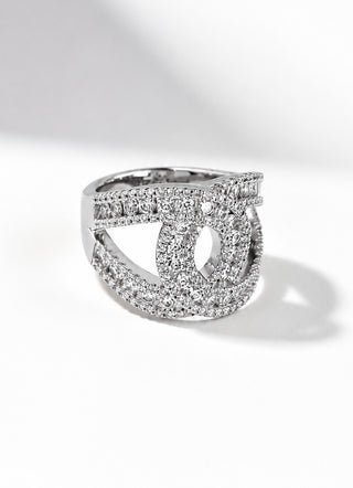 PRE ORDER-CZ Station Knot Ring