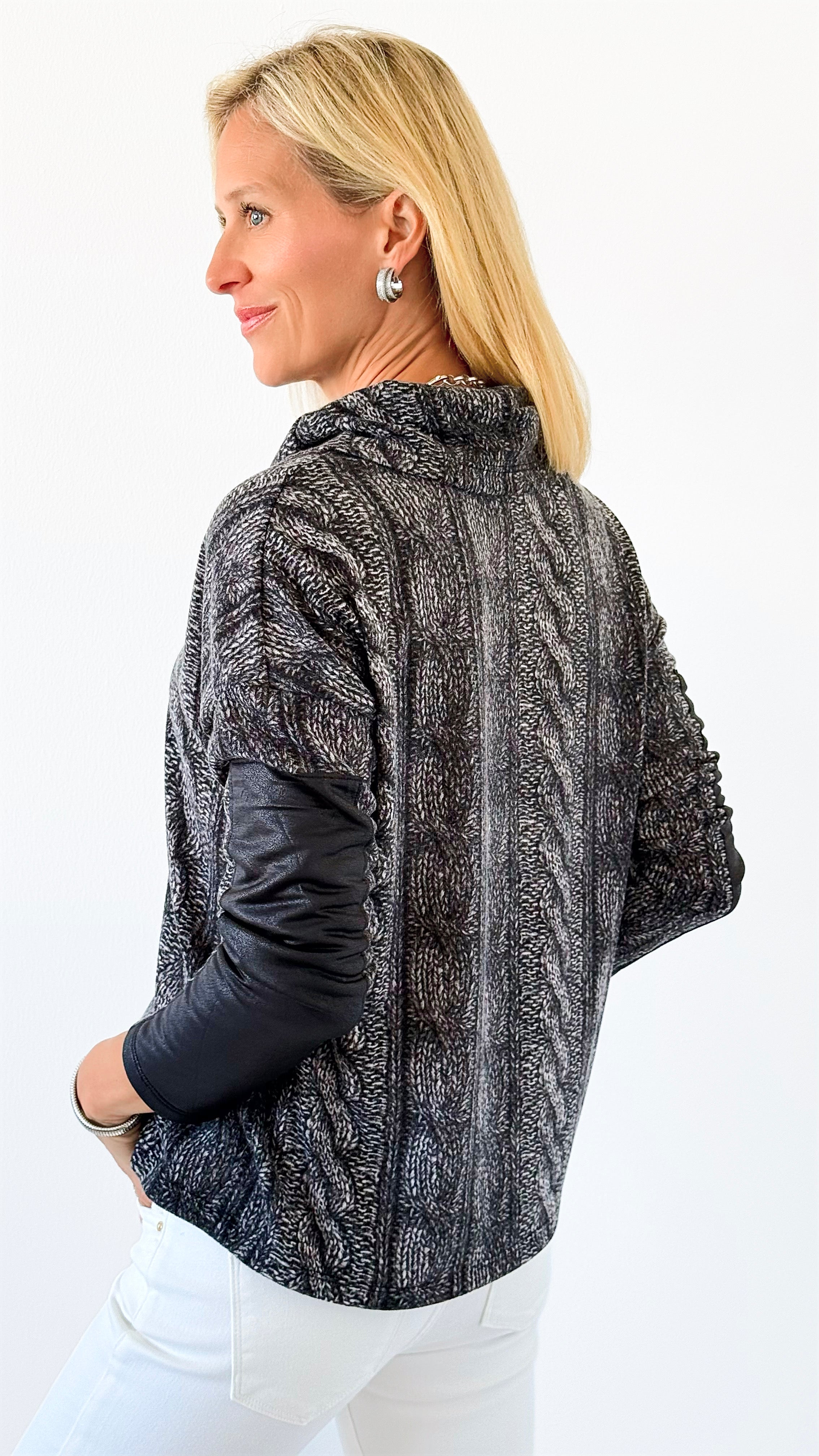 Textured Cowl Neck Sweater-140 Sweaters-Ariella-Coastal Bloom Boutique, find the trendiest versions of the popular styles and looks Located in Indialantic, FL