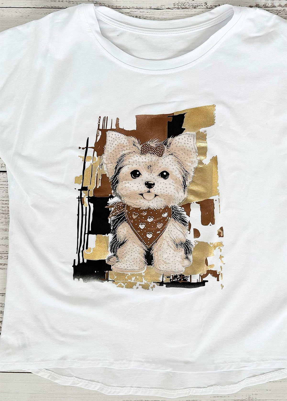 Mila Girl Casual Italian Tee-110 short Sleeve Top-Mitica & Co-Coastal Bloom Boutique, find the trendiest versions of the popular styles and looks Located in Indialantic, FL