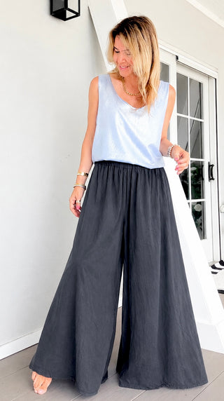 Eternal Sunshine Palazzo Pants - Black