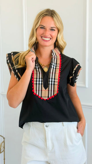 Prim & Polished Top - Black