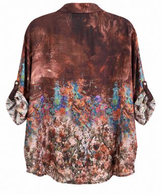 Pre Auth - Painterly Bloom Italian Button Top