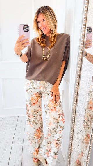 Garden Bloom Wide Leg Denim