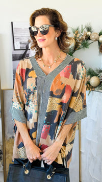 Capri Colorblock Poncho Top