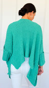 Cuff & Comfort Chenille Cardigan-Emerald Mint-150 Cardigans/Layers-POL-Coastal Bloom Boutique, find the trendiest versions of the popular styles and looks Located in Indialantic, FL