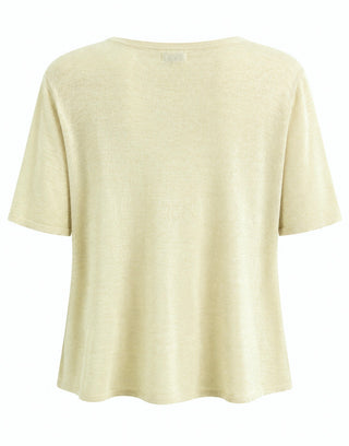 Rockstar Paws Italian Graphic Top- Butter Yellow