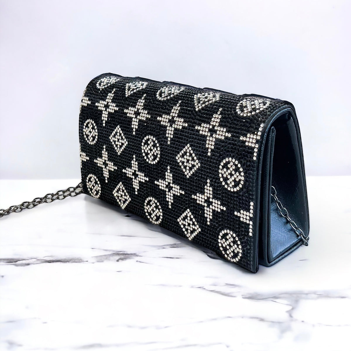 CZ Star Clutch Bag-240 Bags-ICCO ACCESSORIES-Coastal Bloom Boutique, find the trendiest versions of the popular styles and looks Located in Indialantic, FL