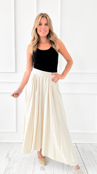 Driftwood Breeze Pleated Skirt-170 Bottoms-Blu Pepper-Coastal Bloom Boutique, find the trendiest versions of the popular styles and looks Located in Indialantic, FL