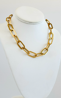 Stainless Steel Chunky Chain Necklace-230 Jewelry-Darling-Coastal Bloom Boutique, find the trendiest versions of the popular styles and looks Located in Indialantic, FL