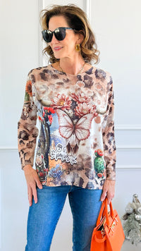 Prairie Crown Long Sleeve Italian Top-110 short Sleeve Top-Italianissimo-Coastal Bloom Boutique, find the trendiest versions of the popular styles and looks Located in Indialantic, FL