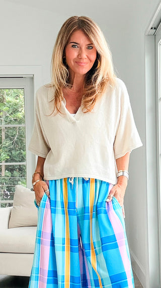 Collared Knit Top