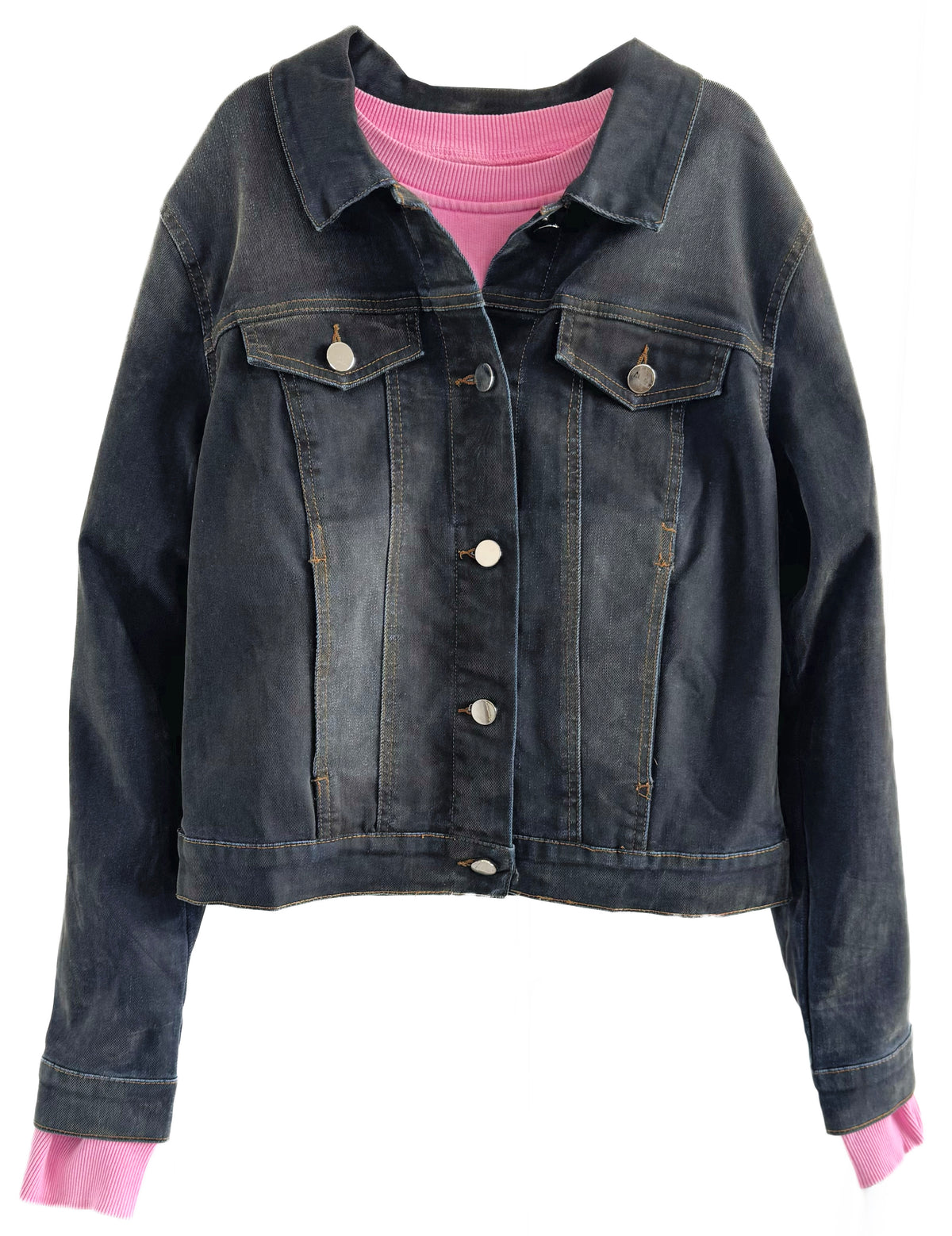 Street Luxe Denim Jacket - Army Green-160 Jackets-JJ'S FAIRYLAND-Coastal Bloom Boutique, find the trendiest versions of the popular styles and looks Located in Indialantic, FL