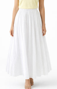 Serenity Italian Skirt- White