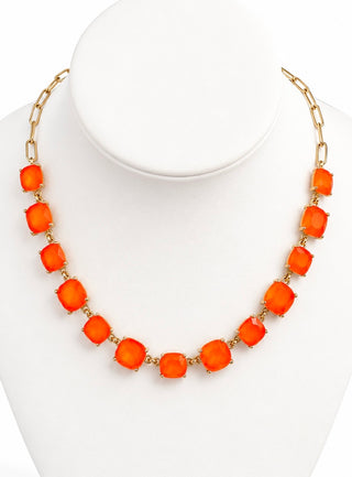 City Lights Luxe Necklace - Orange