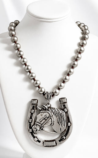 Horseshoe Pendant Necklace