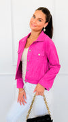 Punchline Snap Front Jacket-160 Jackets-ROUSSEAU-Coastal Bloom Boutique, find the trendiest versions of the popular styles and looks Located in Indialantic, FL