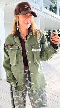Decorative Duty Jacket-160 Jackets-V SKY-Coastal Bloom Boutique, find the trendiest versions of the popular styles and looks Located in Indialantic, FL